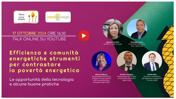 Evento talk online su youtube